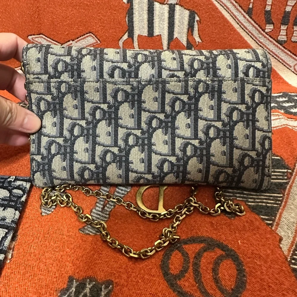 Dior Small Saddle Pouch with Chain - Picture 3 of 15
